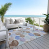 Piper Looms Chantille Geometric ACN1898 Sky Machine Washable Area Rug Outdoor Lifestyle Image Feature