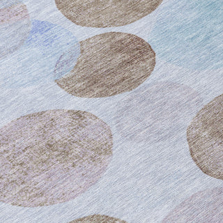 Piper Looms Chantille Geometric ACN1898 Sky Machine Washable Area Rug Swatch Image