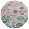 Piper Looms Chantille Geometric ACN1899 Cactus Machine Washable Area Rug Round Main Image