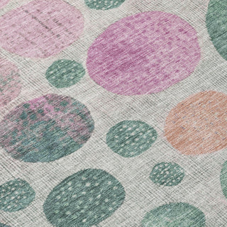 Piper Looms Chantille Geometric ACN1899 Cactus Machine Washable Area Rug Swatch Image