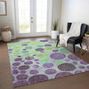 Piper Looms Chantille Geometric ACN1899 Purple Machine Washable Area Rug Lifestyle Image Feature