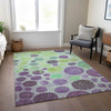Piper Looms Chantille Geometric ACN1899 Purple Machine Washable Area Rug Lifestyle Image Feature