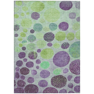 Piper Looms Chantille Geometric ACN1899 Purple Machine Washable Area Rug main image