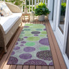 Piper Looms Chantille Geometric ACN1899 Purple Machine Washable Area Rug Runner Outdoor Lifestyle Image Feature