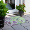 Piper Looms Chantille Geometric ACN1899 Purple Machine Washable Area Rug Scatter Outdoor Lifestyle Image Feature