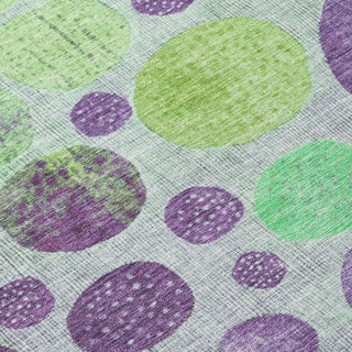 Piper Looms Chantille Geometric ACN1899 Purple Machine Washable Area Rug Swatch Image
