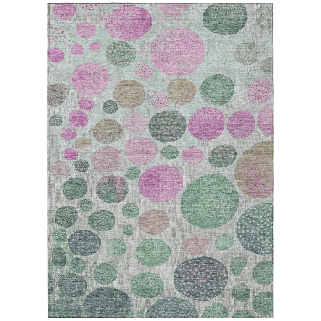 Piper Looms Chantille Geometric ACN1899 Sage Machine Washable Area Rug main image