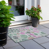 Piper Looms Chantille Geometric ACN1899 Sage Machine Washable Area Rug Scatter Outdoor Lifestyle Image Feature