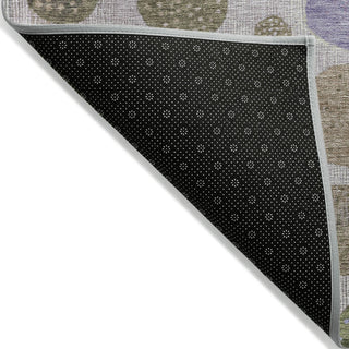 Piper Looms Chantille Geometric ACN1899 Taupe Machine Washable Area Rug Backing Image