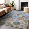 Piper Looms Chantille Geometric ACN1899 Taupe Machine Washable Area Rug Lifestyle Image Feature