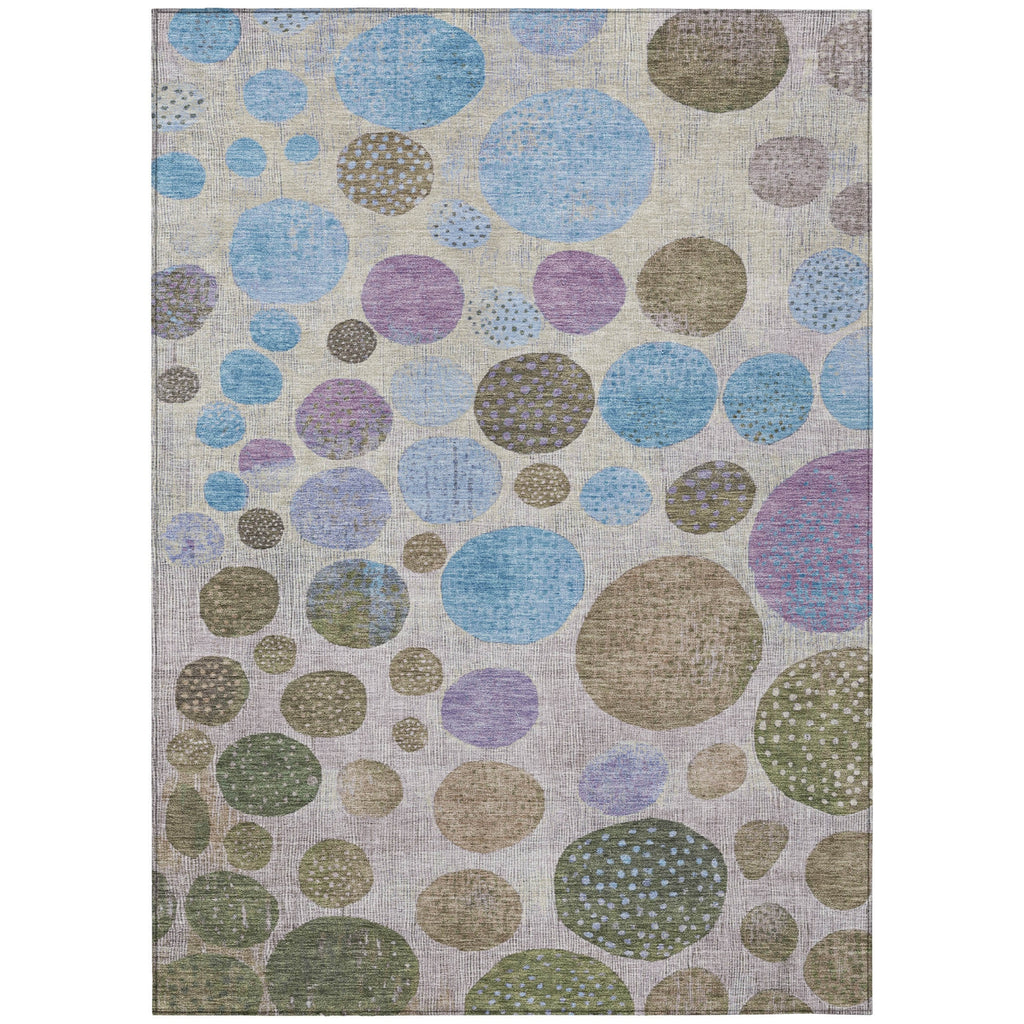 Piper Looms Chantille Geometric ACN1899 Taupe Machine Washable Area Rug main image