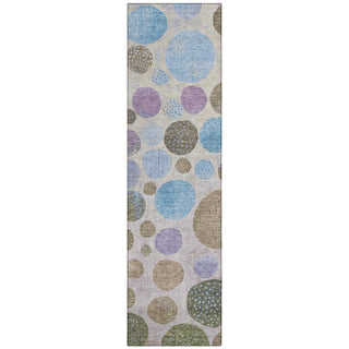 Piper Looms Chantille Geometric ACN1899 Taupe Machine Washable Area Rug Runner Main Image
