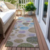 Piper Looms Chantille Geometric ACN1899 Taupe Machine Washable Area Rug Runner Outdoor Lifestyle Image Feature