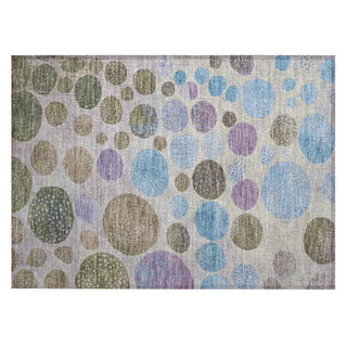 Piper Looms Chantille Geometric ACN1899 Taupe Machine Washable Area Rug Scatter Main Image