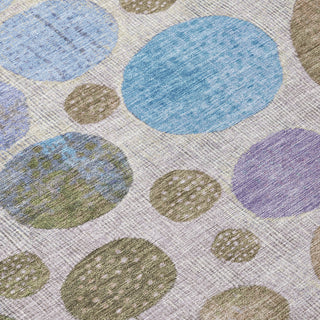Piper Looms Chantille Geometric ACN1899 Taupe Machine Washable Area Rug Swatch Image