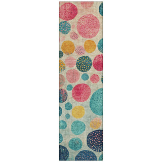 Piper Looms Chantille Geometric ACN1899 Teal Machine Washable Area Rug Runner Main Image