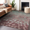 Piper Looms Chantille Floral ACN1900 Blush Machine Washable Area Rug Lifestyle Image Feature