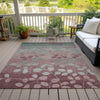 Piper Looms Chantille Floral ACN1900 Blush Machine Washable Area Rug Outdoor Lifestyle Image Feature