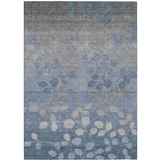 Piper Looms Chantille Floral ACN1900 Denim Machine Washable Area Rug main image