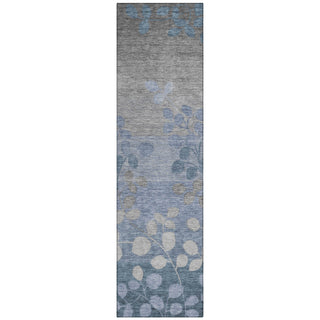 Piper Looms Chantille Floral ACN1900 Denim Machine Washable Area Rug Runner Main Image