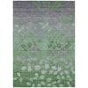 Piper Looms Chantille Floral ACN1900 Green Machine Washable Area Rug main image