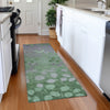 Piper Looms Chantille Floral ACN1900 Green Machine Washable Area Rug Runner Lifestyle Image Feature