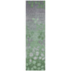 Piper Looms Chantille Floral ACN1900 Green Machine Washable Area Rug Runner Main Image