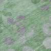 Piper Looms Chantille Floral ACN1900 Green Machine Washable Area Rug Swatch Image