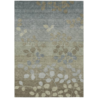 Piper Looms Chantille Floral ACN1900 Khaki Machine Washable Area Rug main image