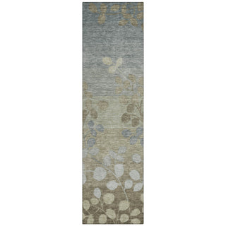 Piper Looms Chantille Floral ACN1900 Khaki Machine Washable Area Rug Runner Main Image