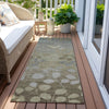 Piper Looms Chantille Floral ACN1900 Khaki Machine Washable Area Rug Runner Outdoor Lifestyle Image Feature