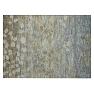 Piper Looms Chantille Floral ACN1900 Khaki Machine Washable Area Rug Scatter Main Image