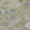Piper Looms Chantille Floral ACN1900 Khaki Machine Washable Area Rug Swatch Image