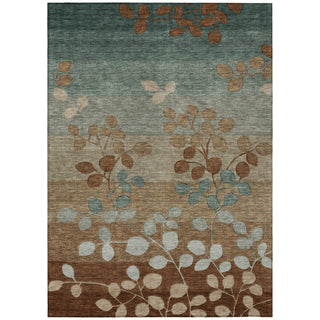 Piper Looms Chantille Floral ACN1900 Mocha Machine Washable Area Rug main image