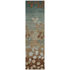 Piper Looms Chantille Floral ACN1900 Mocha Machine Washable Area Rug Runner Main Image