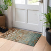 Piper Looms Chantille Floral ACN1900 Mocha Machine Washable Area Rug Scatter Lifestyle Image Feature