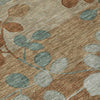 Piper Looms Chantille Floral ACN1900 Mocha Machine Washable Area Rug Swatch Image