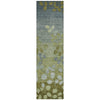 Piper Looms Chantille Floral ACN1900 Olive Machine Washable Area Rug Runner Main Image