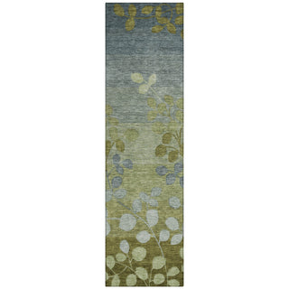 Piper Looms Chantille Floral ACN1900 Olive Machine Washable Area Rug Runner Main Image