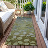 Piper Looms Chantille Floral ACN1900 Olive Machine Washable Area Rug Runner Outdoor Lifestyle Image Feature