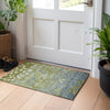 Piper Looms Chantille Floral ACN1900 Olive Machine Washable Area Rug Scatter Lifestyle Image Feature