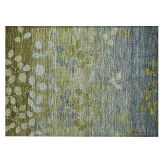 Piper Looms Chantille Floral ACN1900 Olive Machine Washable Area Rug Scatter Main Image