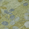 Piper Looms Chantille Floral ACN1900 Olive Machine Washable Area Rug Swatch Image