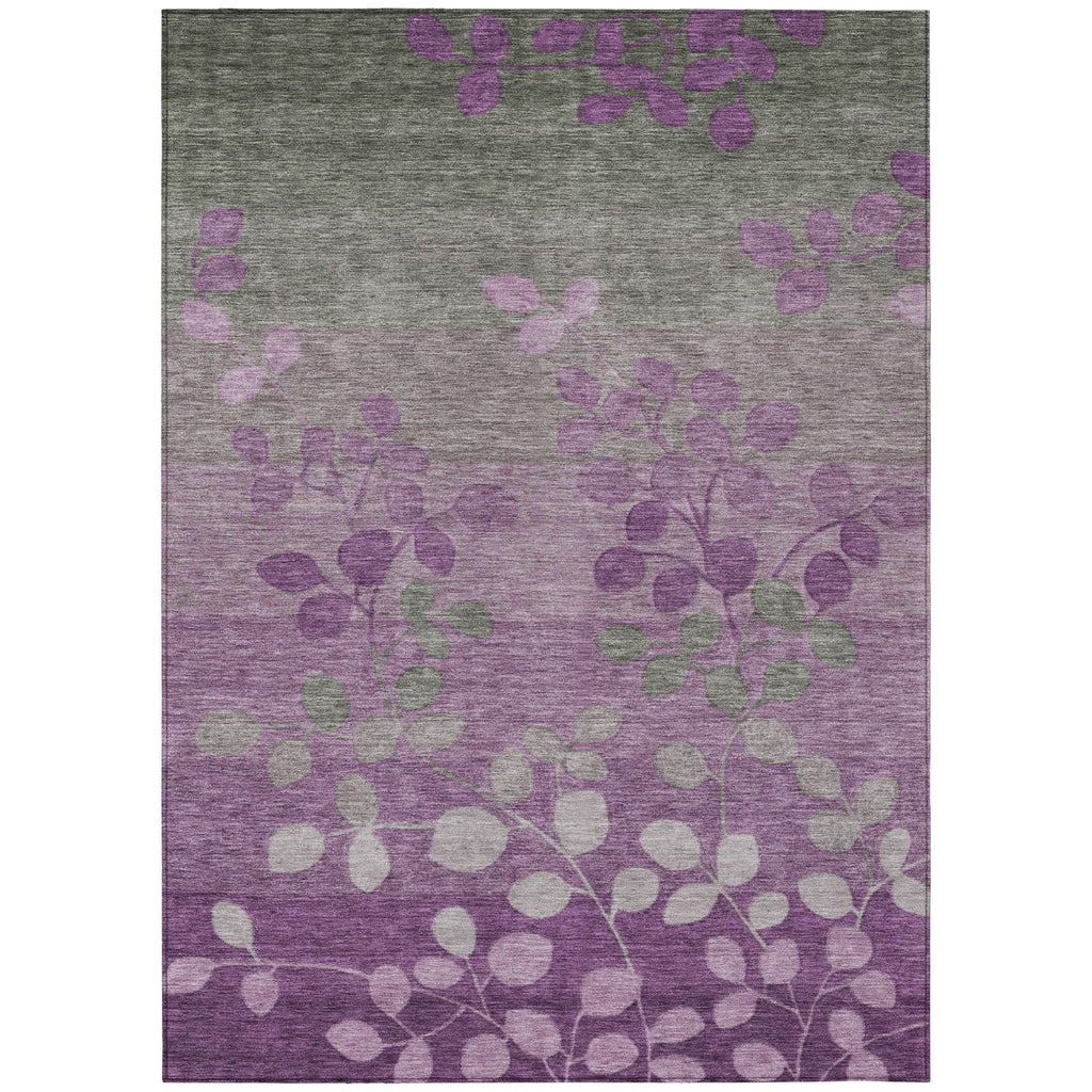 Piper Looms Chantille Floral ACN1900 Purple Machine Washable Area Rug main image