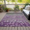 Piper Looms Chantille Floral ACN1900 Purple Machine Washable Area Rug Outdoor Lifestyle Image Feature