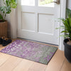 Piper Looms Chantille Floral ACN1900 Purple Machine Washable Area Rug Scatter Lifestyle Image Feature