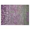 Piper Looms Chantille Floral ACN1900 Purple Machine Washable Area Rug Scatter Main Image