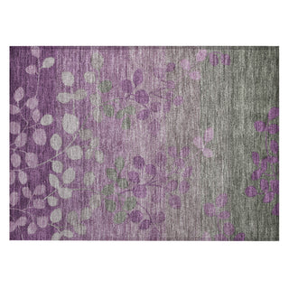 Piper Looms Chantille Floral ACN1900 Purple Machine Washable Area Rug Scatter Main Image