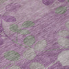 Piper Looms Chantille Floral ACN1900 Purple Machine Washable Area Rug Swatch Image