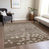 Piper Looms Chantille Floral ACN1900 Taupe Machine Washable Area Rug Lifestyle Image Feature